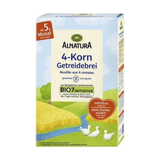 Bio 4-Korn Getreidebrei Ab Dem 5.Monat 250G 1 Bio 4-Korn Getreidebrei Ab Dem 5.Monat 250G